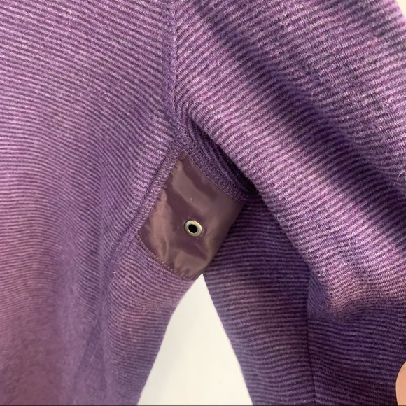 Bugatchi Sweater Men's L Large 1/4 Zip Long Sleeve Cotton Casual Pullover Purple - Picture 7 of 8